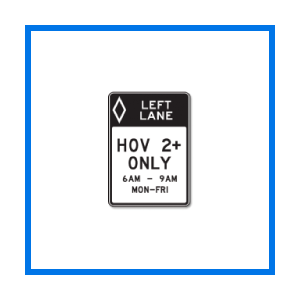 course hov sign
