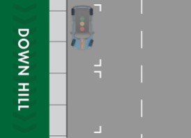 downhill parking diagram