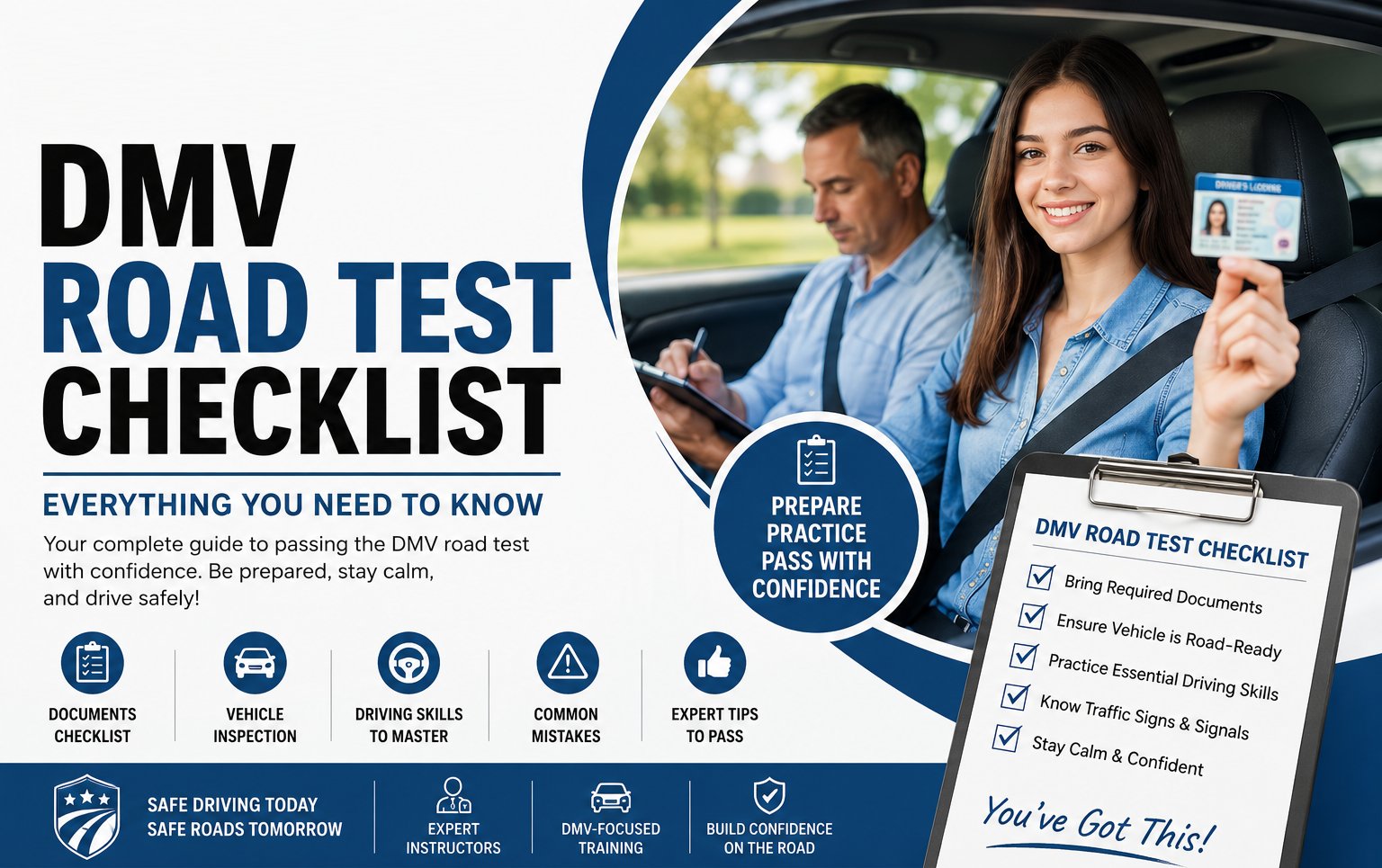 DMV Road Test Checklist